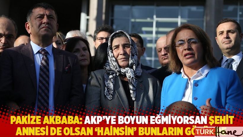 Pakize Akbaba: AKP’ye boyun eğmiyorsan şehit annesi de olsan ‘hainsin’ bunların gözünde