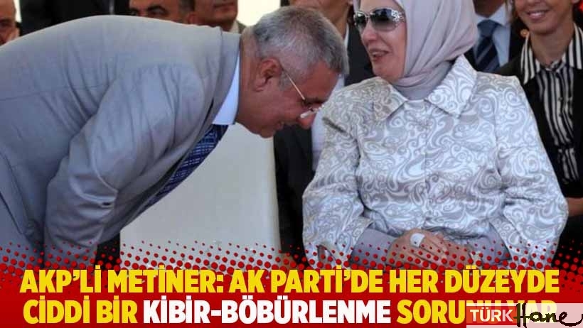 AKP'li Metiner: AK Parti’de her düzeyde ciddi bir kibir-böbürlenme sorunu var