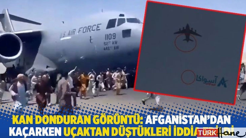 Kan donduran görüntü: Afganistan’dan kaçarken uçaktan düştükleri iddia edildi