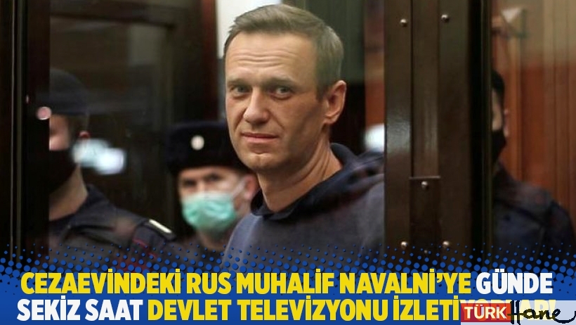Cezaevindeki Rus muhalif Navalni'ye günde sekiz saat devlet televizyonu izletiyorlar!