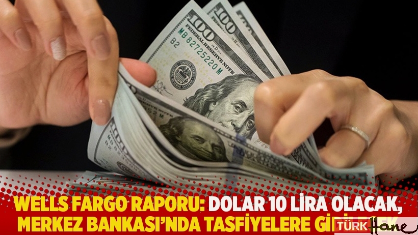 Wells Fargo raporu: Dolar 10 lira olacak, Merkez Bankası'nda yeni tasfiyelere gidilecek