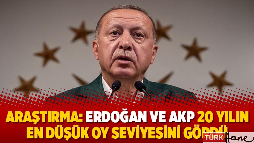 Araştırma: Erdoğan ve AKP 20 yılın en düşük oy seviyesini gördü