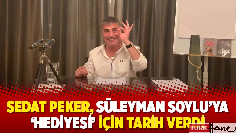 Sedat Peker, Süleyman Soylu'ya 'hediyesi' için tarih verdi