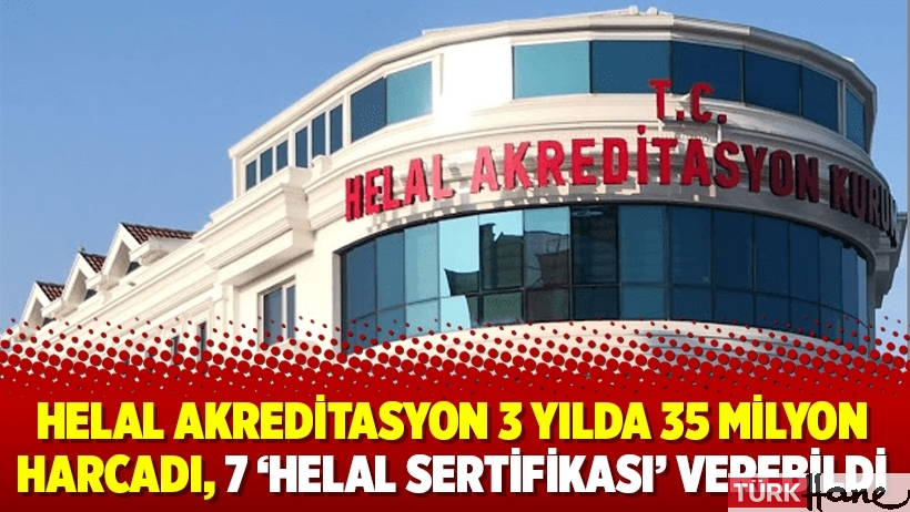 Helal Akreditasyon 3 yılda 35 milyon harcadı, 7 ‘helal sertifikası’ verebildi