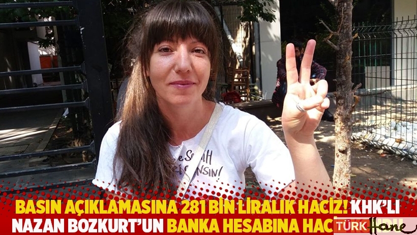 Basın açıklamasına 281 bin liralık haciz! KHK’lı Nazan Bozkurt’un banka hesabına haciz kondu