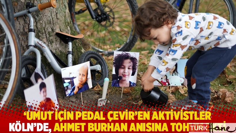 'Umut İçin Pedal Çevir'en aktivistler, Köln'de, Ahmet Burhan Ataç anısına tohum ekti