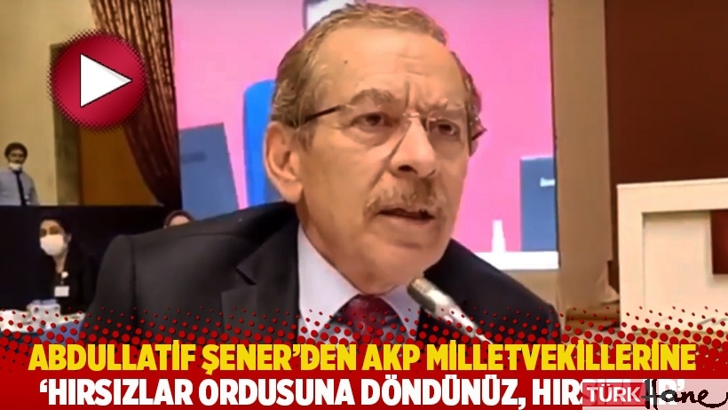 Abdullatif Şener’den AKP’li vekillere: Hırsızlar ordusuna döndünüz be!