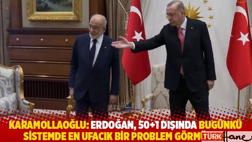 Karamollaoğlu: Erdoğan, 50+1 dışında bugünkü sistemde en ufacık bir problem görmüyor