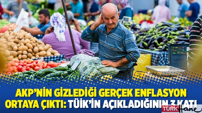 AKP’nin gizlediği gerçek enflasyon ortaya çıktı: TÜİK’in açıkladığının 3 katı