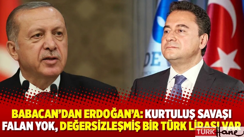 Babacan’dan Erdoğan’a: Kurtuluş Savaşı falan yok, değersizleşmiş bir Türk Lirası var