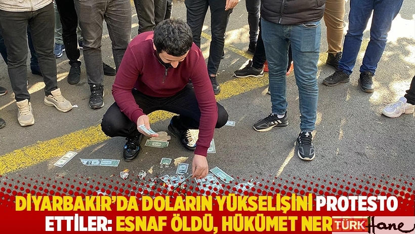 Diyarbakır'da doların yükselişini protesto ettiler: Esnaf öldü, hükümet nerede?