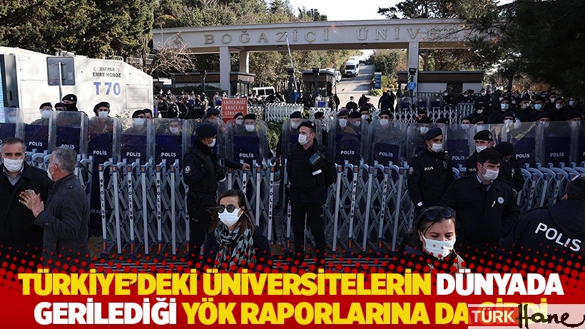 Türkiye'deki üniversitelerin dünyada gerilediği YÖK raporlarına da girdi