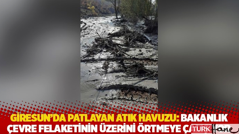 Giresun'da patlayan atık havuzu: Bakanlık çevre felaketinin üzerini örtmeye çalışıyor