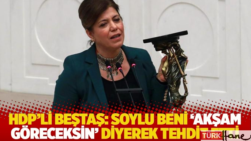 HDP'li Beştaş: Soylu beni 'Akşam göreceksin' diyerek tehdit etti 