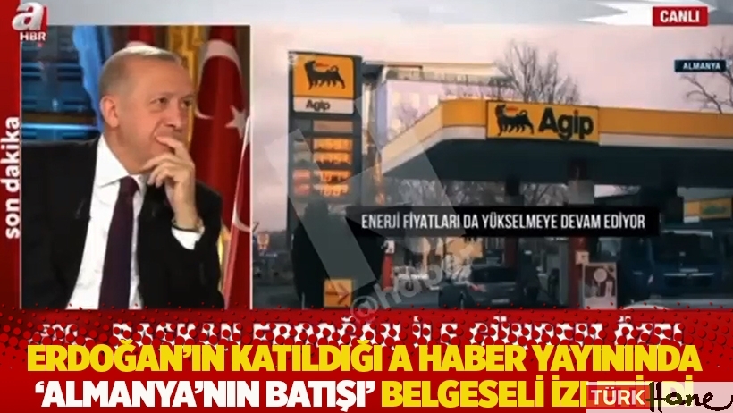 Erdoğan'ın katıldığı A Haber yayınında 'Almanya'nın batışı' belgeseli izletildi