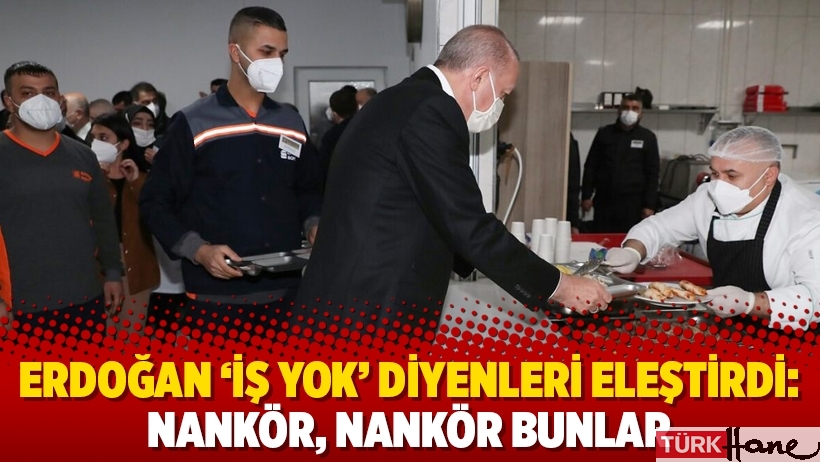 Erdoğan ‘iş yok’ diyenleri eleştirdi: Nankör, nankör bunlar