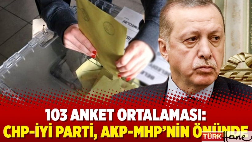 103 anket ortalaması: CHP-İYİ Parti, AKP-MHP’nin önünde