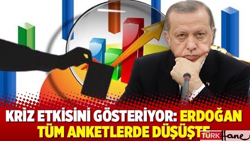 Kriz etkisini gösteriyor: Erdoğan tüm anketlerde düşüşte