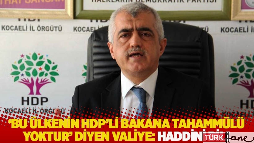 Gergerlioğlu, 'Bu ülkenin HDP'li bakana tahammülü yoktur' diyen valiye yanıt verdi