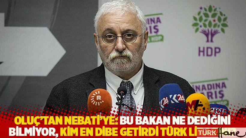 Oluç'tan Nebati'ye: Bu bakan ne dediğini bilmiyor, kim en dibe getirdi Türk lirasını?