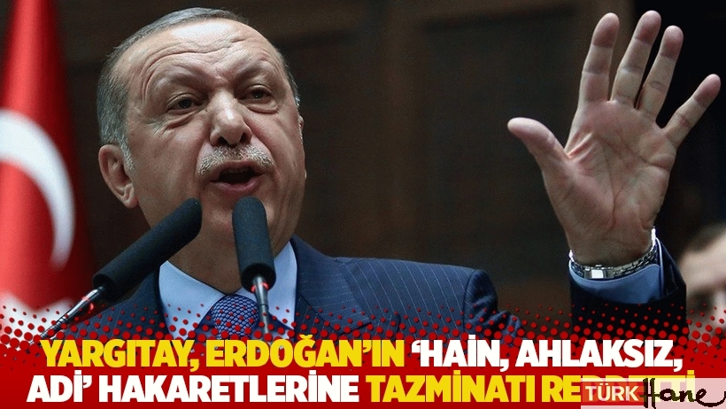 Yargıtay, Erdoğan'ın 'hain, ahlaksız, adi' hakaretlerine tazminatı reddetti 
