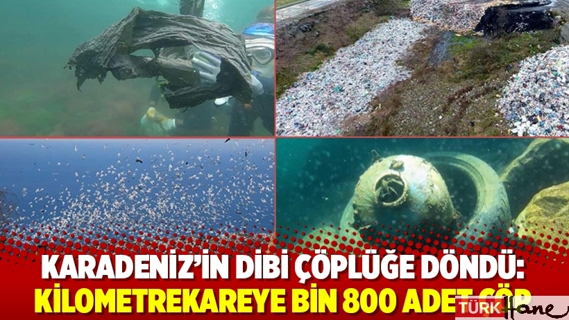 Karadeniz'in dibi çöplüğe döndü: Kilometrekareye bin 800 adet çöp