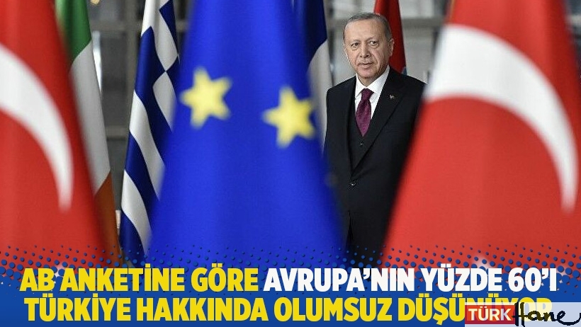 AB anketine göre Avrupa'nın yüzde 60'ı Türkiye hakkında olumsuz düşünüyor