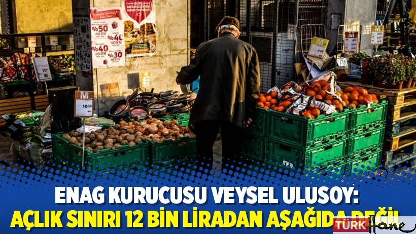 ENAG kurucusu Veysel Ulusoy: Açlık sınırı 12 bin liradan aşağıda değil