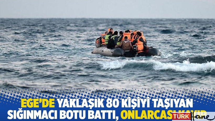 Ege’de yaklaşık 80 kişiyi taşıyan sığınmacı botu battı, onlarcası kayıp