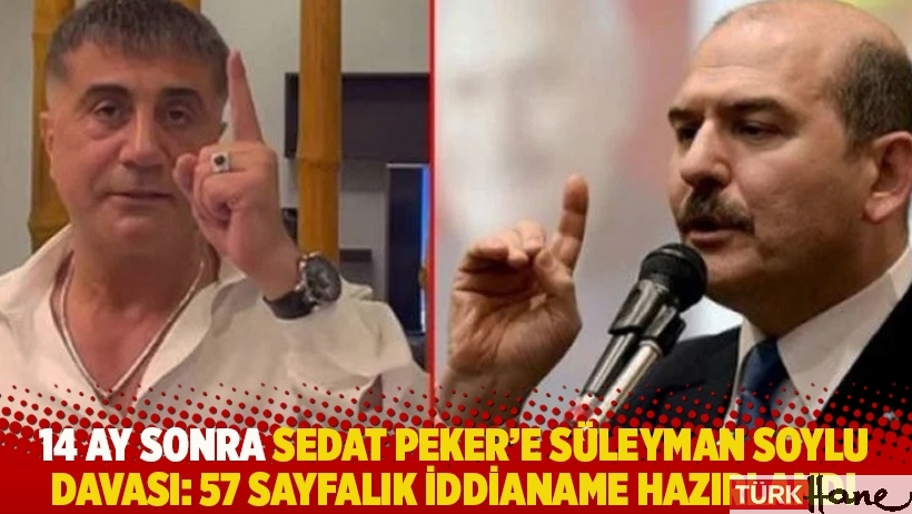 14 ay sonra Sedat Peker’e Süleyman Soylu davası: 57 sayfalık iddianame hazırlandı