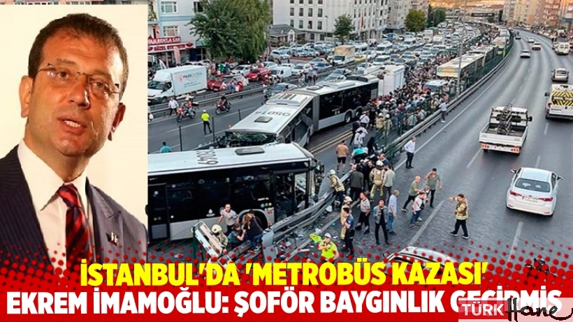 İstanbul'da 'metrobüs kazası'