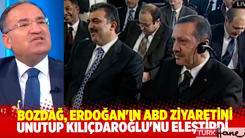 Bozdağ, Erdoğan'ın ABD ziyaretini unutup Kılıçdaroğlu'nu eleştirdi.
