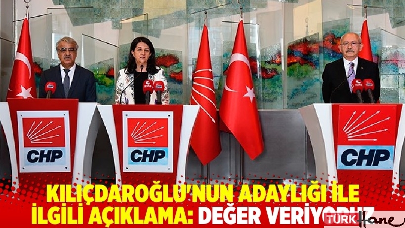 HDP'li Sancar'dan Kılıçdaroğlu'nun adaylığı ile ilgili açıklama: Değer veriyoruz