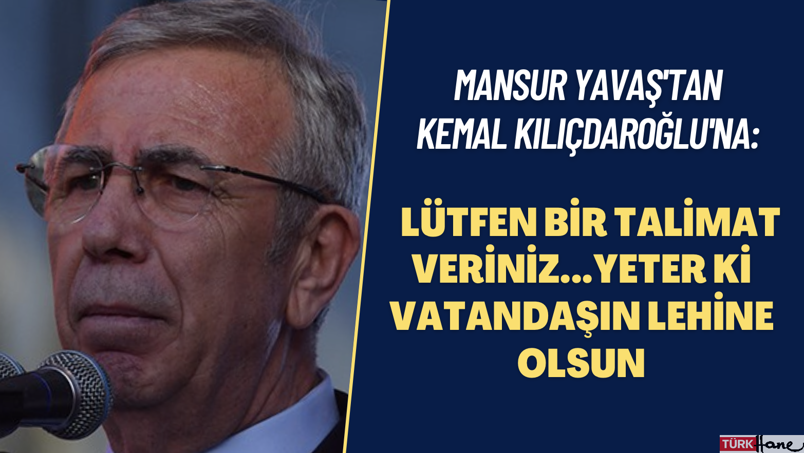 Mansur Yavaş’tan Kemal Kılıçdaroğlu’na: Lütfen bir talimat veriniz…