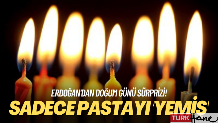 Sadece pastayı ‘yemiş’ Erdoğan’dan Mümtaz’er Türköne’nin oğluna doğum sürprizi!