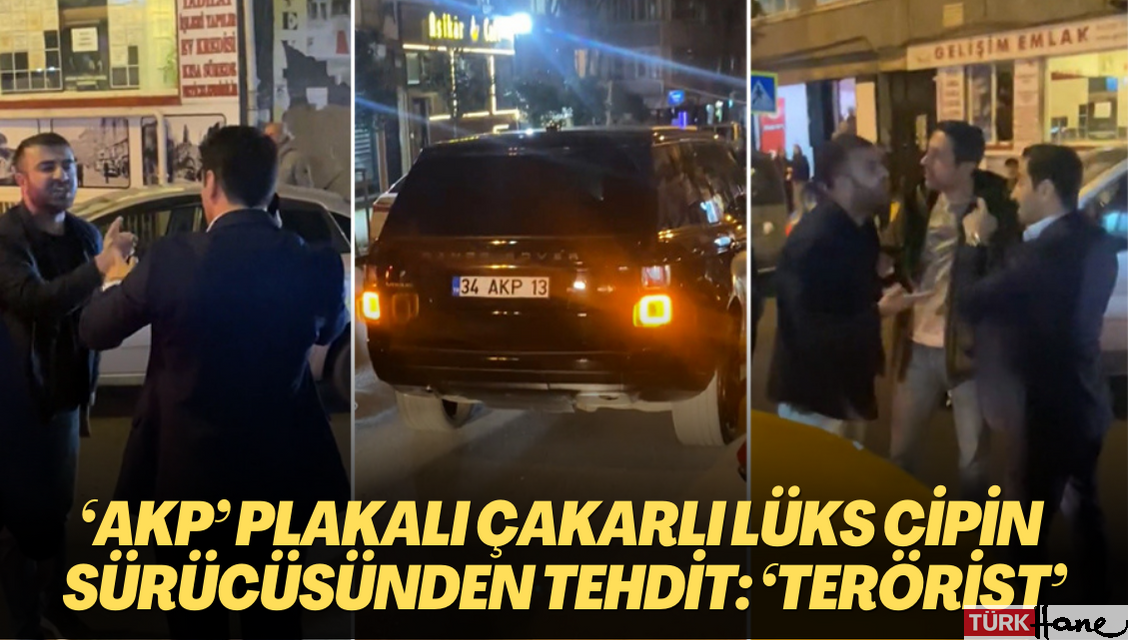 ‘AKP’ plakalı çakarlı lüks cipin sürücüsünden taksiciye tehdit: ‘Terörist’