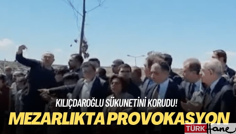 Sükunetini korudu! Kılıçdaroğlu’na mezarlıkta provokasyon