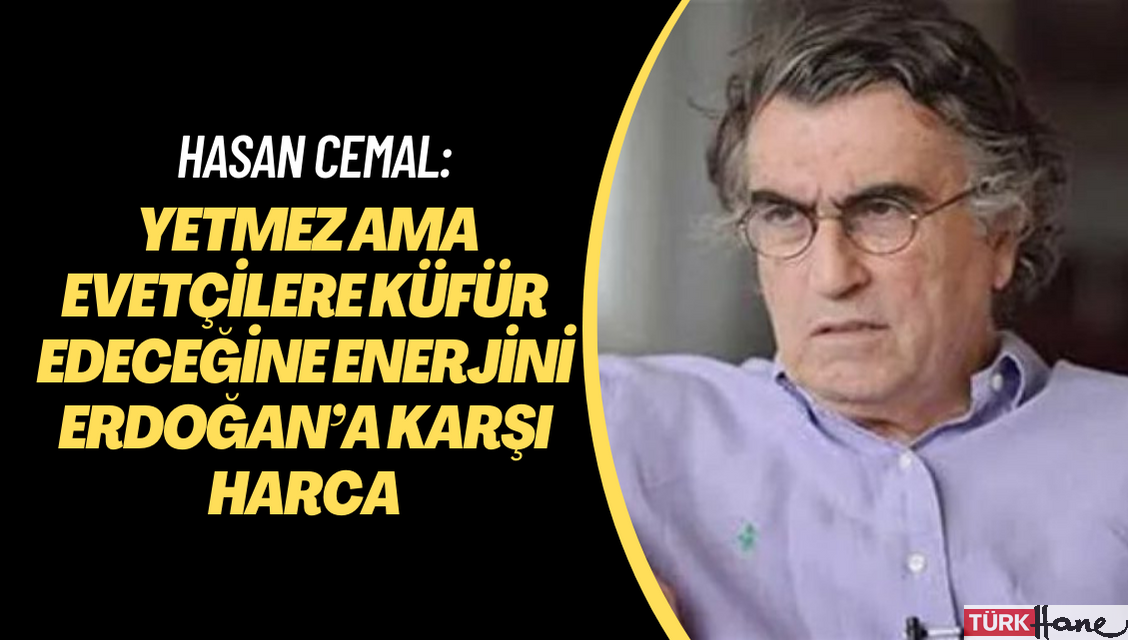 Hasan Cemal: Yetmez ama evetçilere küfür edeceğine enerjini Erdoğan’a karşı harca