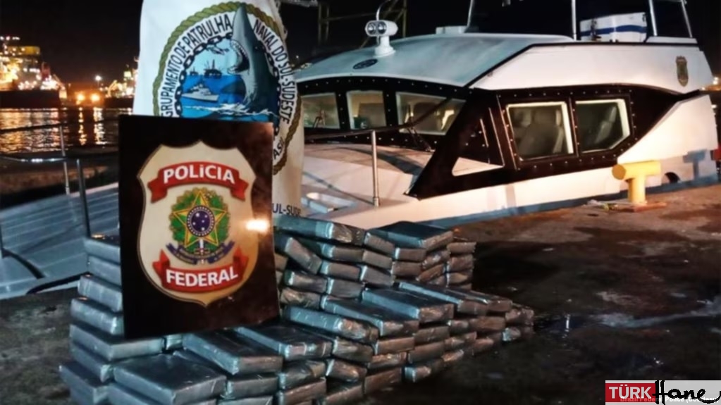 Brezilya’da Türkiye rotalı gemide 117 kilo kokain