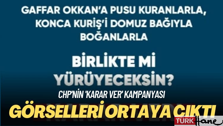 CHP’nin ‘Karar ver’ kampanyasının görselleri ortaya çıktı