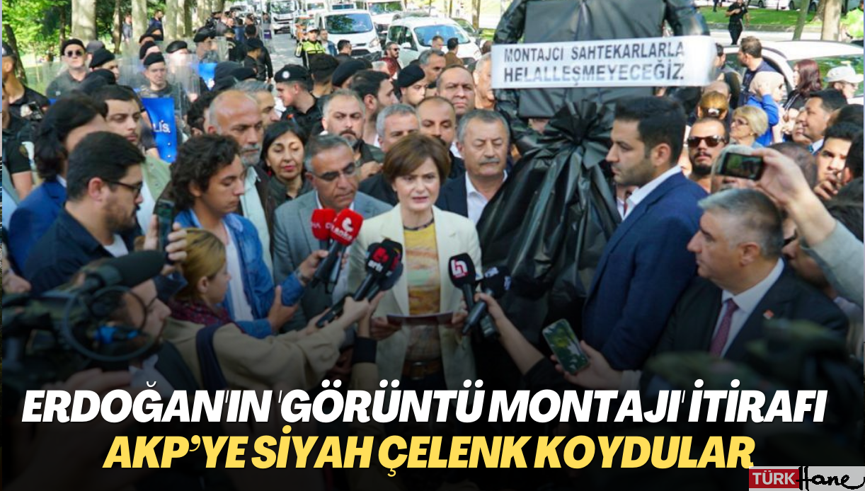 Erdoğan’ın ‘görüntü montajı’ itirafı sonrası AKP’ye siyah çelenk: ‘Helalleşmeyeceğiz hesaplaşa