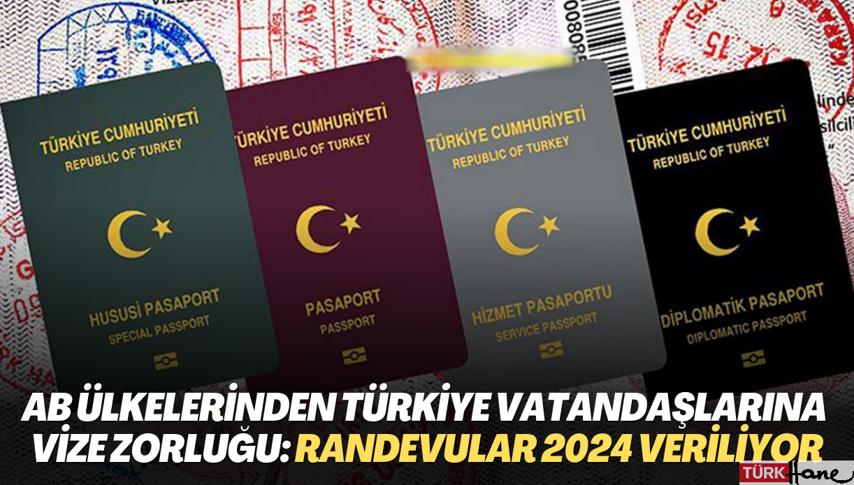 Avrupa ülkelerinden Türk vatandaşlarına vize ambargosu: Randevular 2024 veriliyor