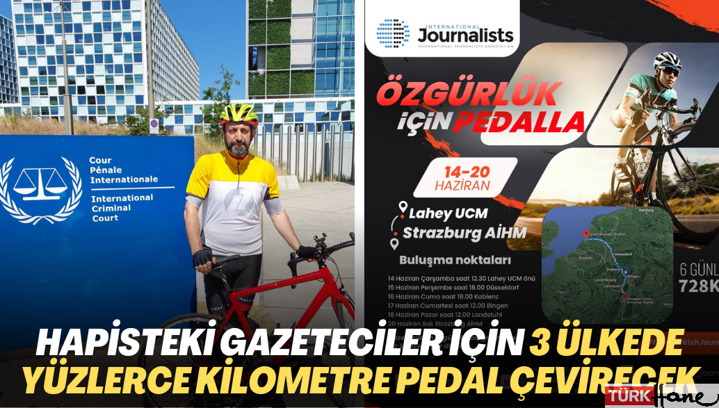 Hapisteki gazeteciler için 3 ülkede yüzlerce kilometre pedal çevirecek