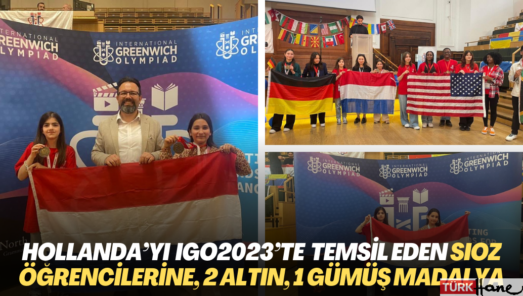 Hollanda’yı IGO2023’te temsil eden SIOZ öğrencileri 2 altın, 1 gümüş madalya kazandı