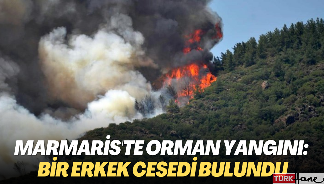 Marmaris’te orman yangını: Bir erkek cesedi bulundu
