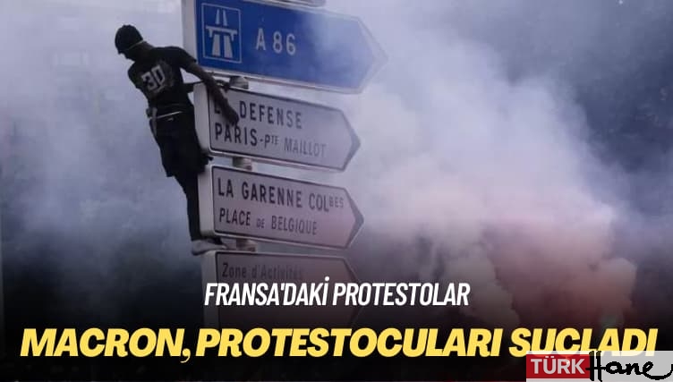 Fransa’daki protestolar: Macron, protestocuları gencin ölümünü istismar etmekle suçladı