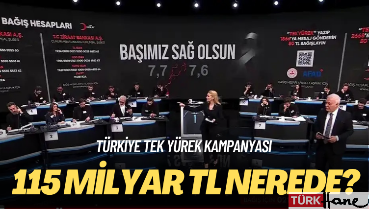 Türkiye Tek Yürek kampanyası: 115 milyar TL nerede?