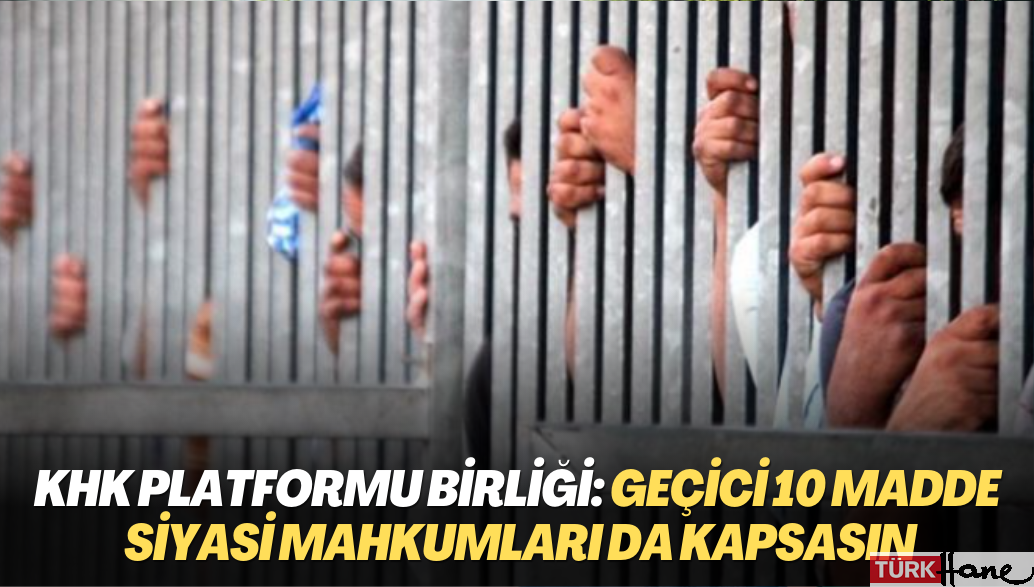 KHK Platformu Birliği: Geçici 10 Madde siyasi mahkumları da kapsasın