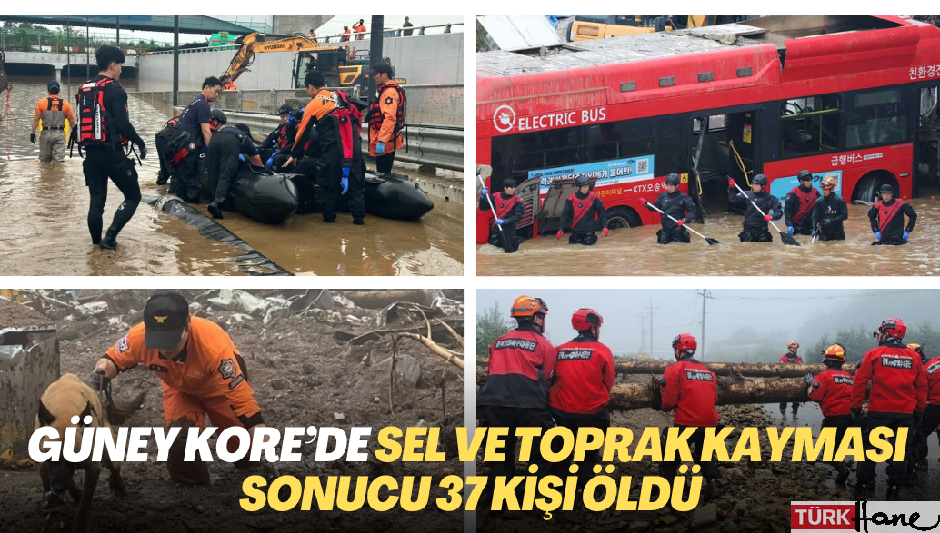 Güney Kore’de sel ve toprak kayması sonucu 37 ölü kişi öldü