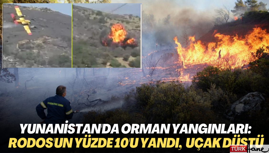 Yunanistan’da orman yangınları: Rodos’un yüzde 10’u yandı
